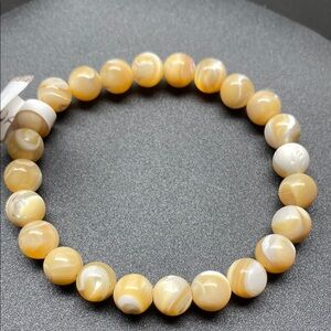 Botswana Agate 8 mm Stone Beaded Bracelet